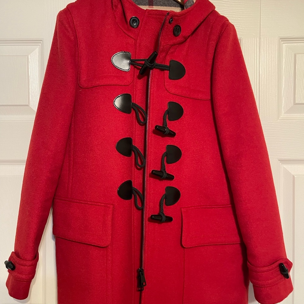 Burberry Brit Red Pea coat